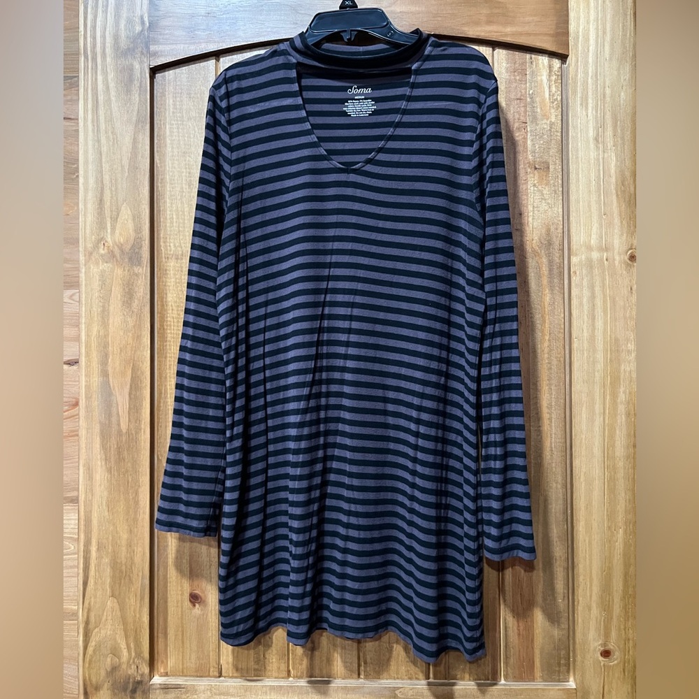 Soma Long Sleeve Tee with Peekaboo Neck
